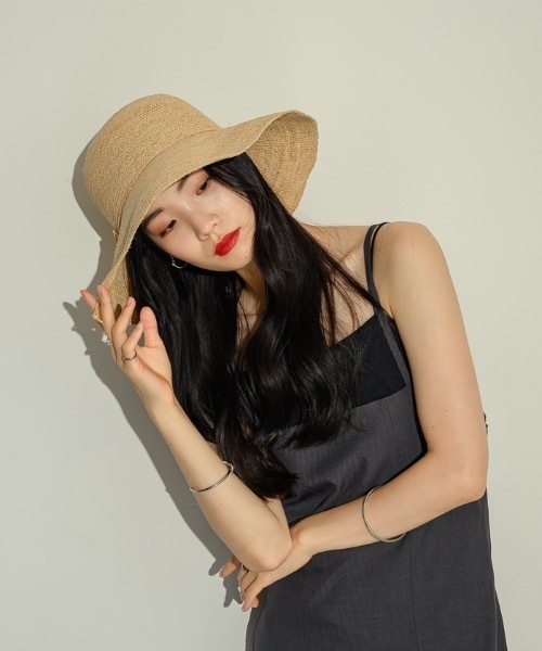 NEUNA（ヌナ）の「モチーフストローハット（ハット・レディース・ベージュ・FREE）」の8枚目の写真