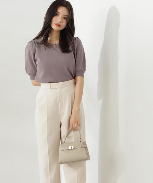 PROPORTION BODY DRESSING(プロポーションボディドレッシング)の「揺れるパールチャーム付きニット / 1214270807(ニット/セーター・レディース・ホワイト系その他/レッド/グレー・SMALL/MEDIUM)」の5枚目の写真