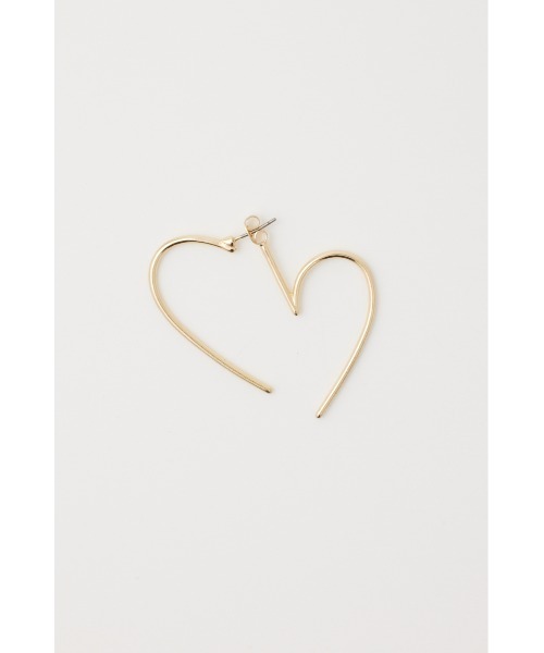 SLY（スライ）の「LINE HEART P/EARRING ライン ハート ピアス（ピアス（両耳用）・レディース・シルバー/ゴールド・FREE）」の5枚目の写真