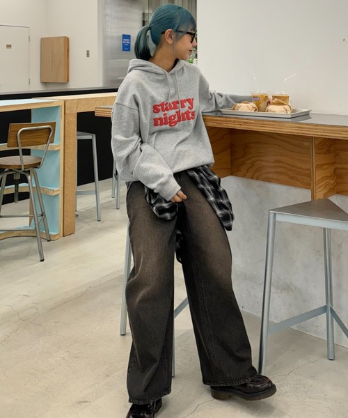セール】【新色追加】【UNISEX】オーバーダイワイドデニムパンツ