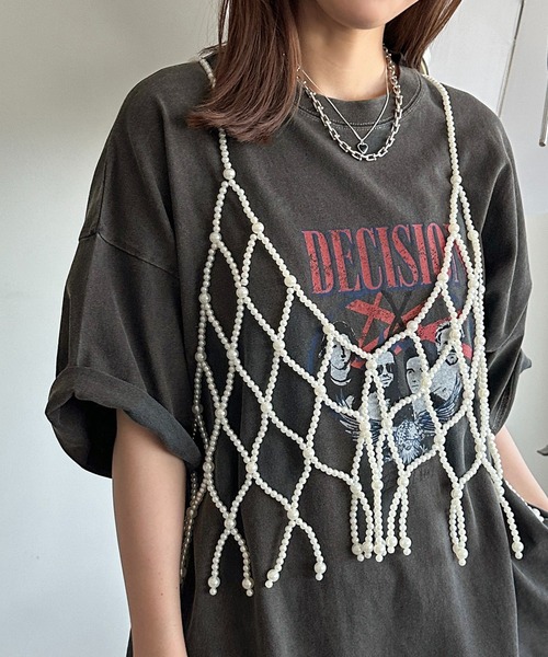 apres jour mignon（アプレジュールミニョン）の「【apresjour mignon×ARIAZ】パールビスチェ２（その他トップス・レディース・オフホワイト・ONESIZE）」の3枚目の写真