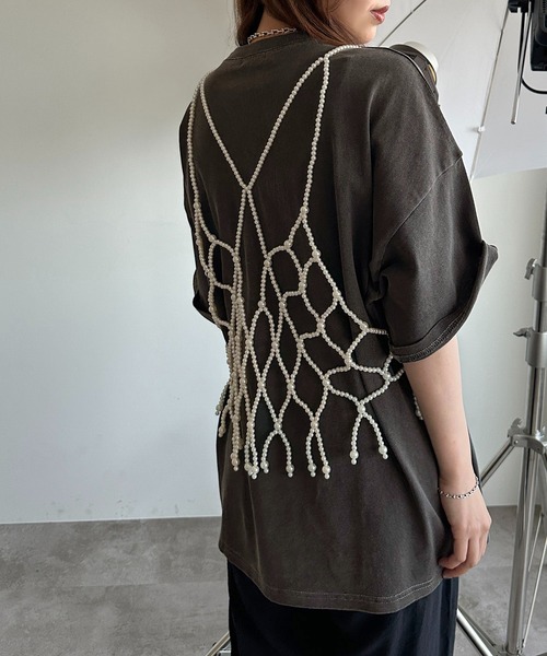 apres jour mignon（アプレジュールミニョン）の「【apresjour mignon×ARIAZ】パールビスチェ２（その他トップス・レディース・オフホワイト・ONESIZE）」の2枚目の写真