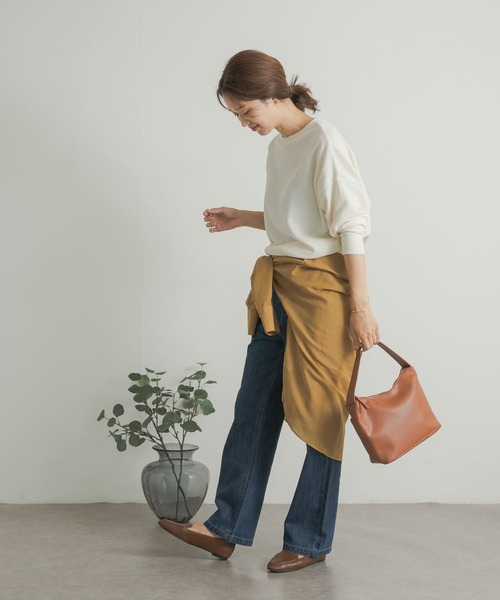 URBAN RESEARCH DOORS(アーバンリサーチドアーズ)の「タックフライスロングスリーブTシャツ(Tシャツ/カットソー・レディース・レッド系その他/ネイビー/ナチュラル/グレー系その他・MEDIUM)」の12枚目の写真