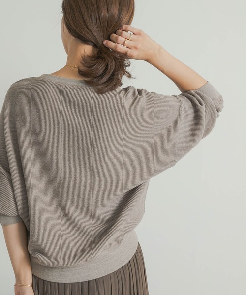 URBAN RESEARCH DOORS(アーバンリサーチドアーズ)の「タックフライスロングスリーブTシャツ(Tシャツ/カットソー・レディース・レッド系その他/ネイビー/ナチュラル/グレー系その他・MEDIUM)」の13枚目の写真