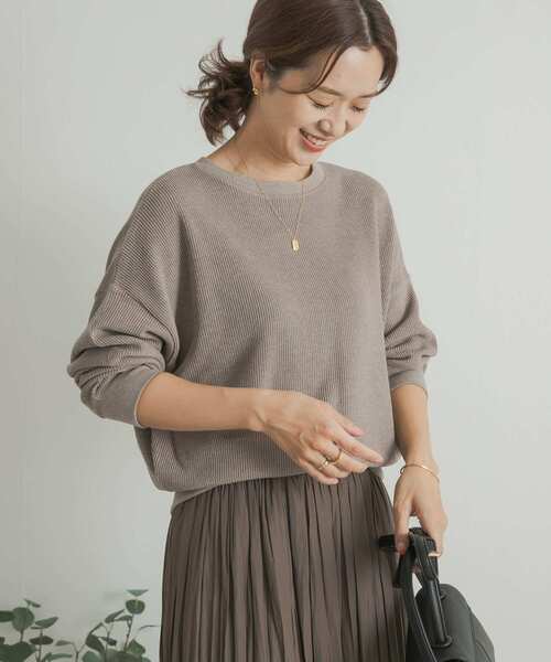 URBAN RESEARCH DOORS(アーバンリサーチドアーズ)の「タックフライスロングスリーブTシャツ(Tシャツ/カットソー・レディース・レッド系その他/ネイビー/ナチュラル/グレー系その他・MEDIUM)」の15枚目の写真