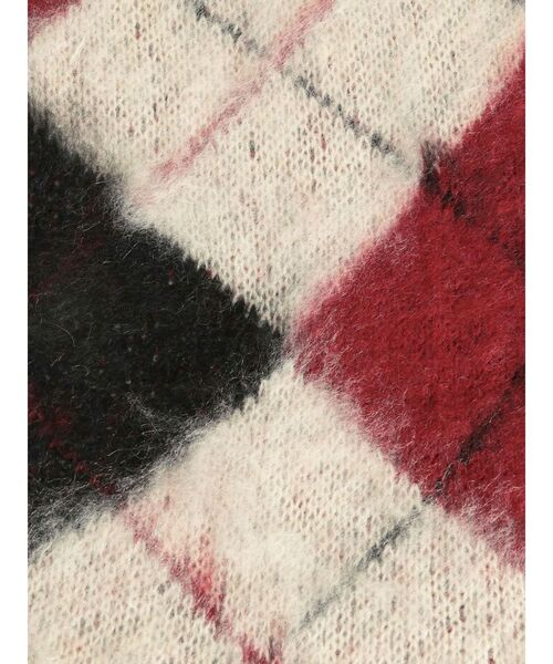 jouetie(ジュエティ)の「パターンモヘアライクニットストール(マフラー・レディース・アイボリー/ピンク/ネイビー/ブラック・FREE)」の13枚目の写真