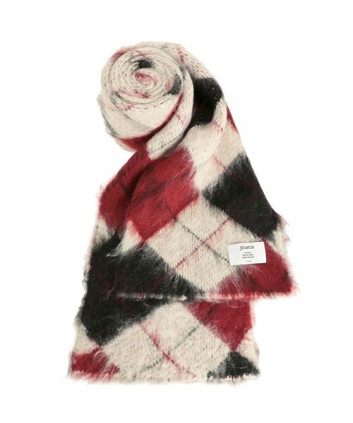 jouetie(ジュエティ)の「パターンモヘアライクニットストール(マフラー・レディース・アイボリー/ピンク/ネイビー/ブラック・FREE)」の17枚目の写真