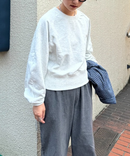 GEVACO(ゲバコ)の「【GEVACO / ゲバコ】バックZIPスリットスウェット(スウェット・レディース・グレー/ライトグレー・ONE SIZE)」の4枚目の写真