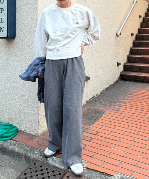 GEVACO(ゲバコ)の「【GEVACO / ゲバコ】バックZIPスリットスウェット(スウェット・レディース・グレー/ライトグレー・ONE SIZE)」の6枚目の写真