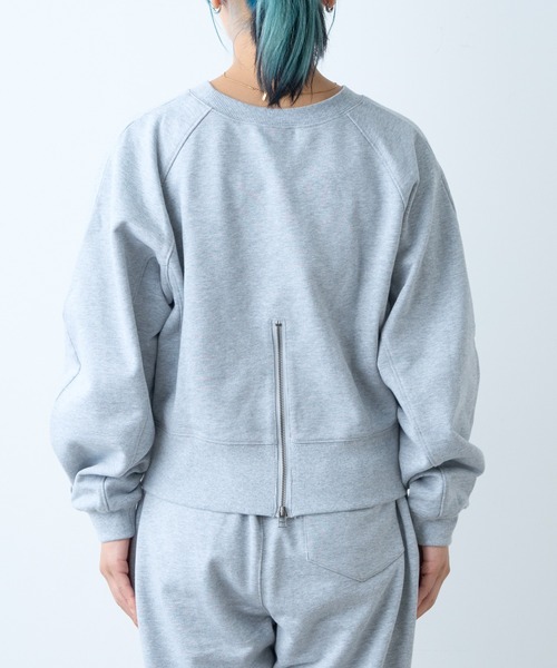 GEVACO(ゲバコ)の「【GEVACO / ゲバコ】バックZIPスリットスウェット(スウェット・レディース・グレー/ライトグレー・ONE SIZE)」の16枚目の写真