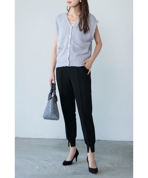 M.deux(エムドゥ)の「■バタフライニットベスト■(ベスト・レディース・ブラック/グレー・MEDIUM)」の4枚目の写真