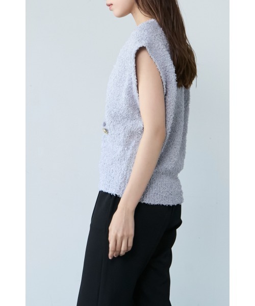 M.deux(エムドゥ)の「■バタフライニットベスト■(ベスト・レディース・ブラック/グレー・MEDIUM)」の7枚目の写真