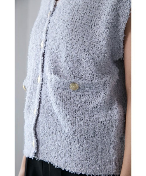 M.deux(エムドゥ)の「■バタフライニットベスト■(ベスト・レディース・ブラック/グレー・MEDIUM)」の10枚目の写真