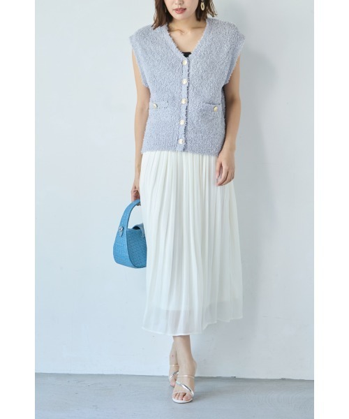 M.deux(エムドゥ)の「■バタフライニットベスト■(ベスト・レディース・ブラック/グレー・MEDIUM)」の14枚目の写真