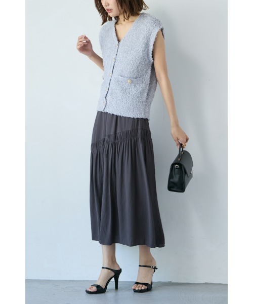 M.deux(エムドゥ)の「■バタフライニットベスト■(ベスト・レディース・ブラック/グレー・MEDIUM)」の15枚目の写真