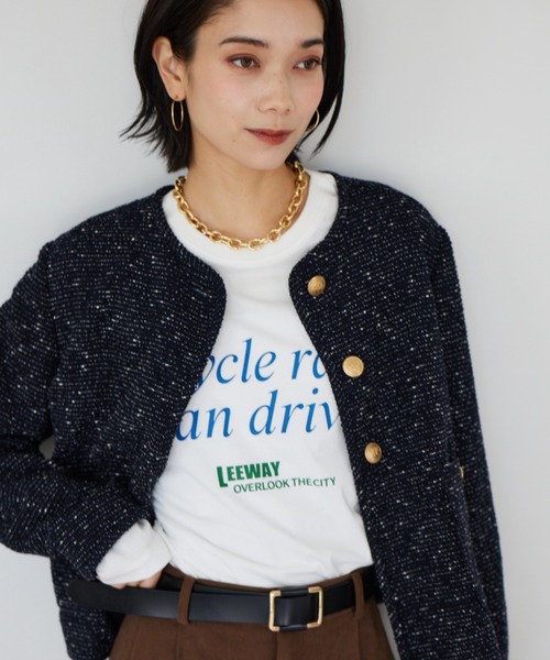 BARNYARDSTORM(バンヤードストーム)の「BARNYARDSTORM / Bicycle ロンT マシンウォッシャブル(Tシャツ/カットソー・レディース・ホワイト/ベージュ・FREE)」の2枚目の写真