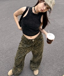 デニムパンツ（レオパード柄）ファッション通販 - ZOZOTOWN