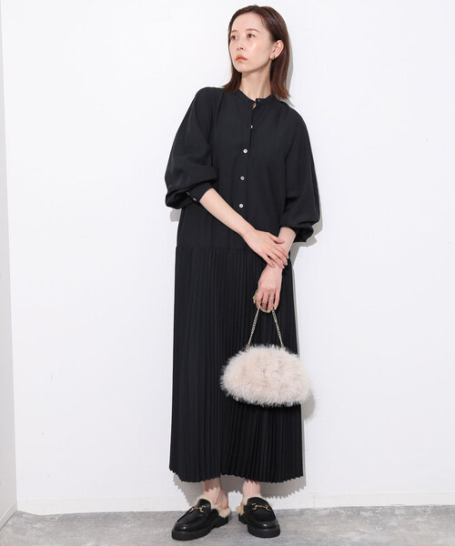 SLOBE IENA（スローブイエナ）の「ロープリーツワンピース（ワンピース