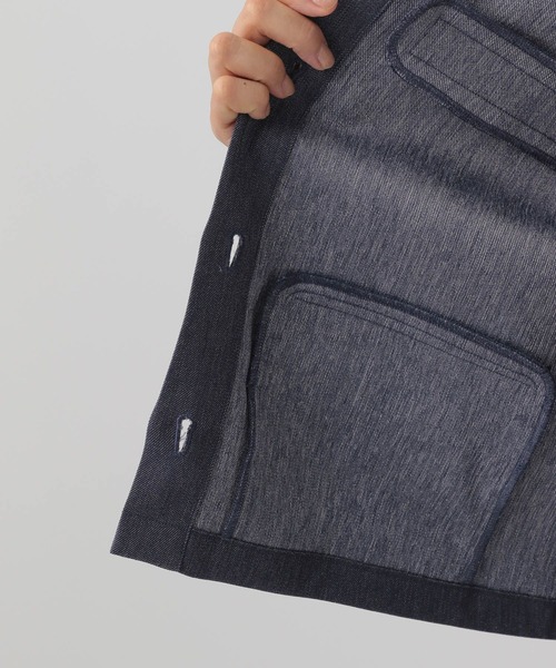 Elura(エルーラ)の「<スタイリスト福田麻琴さんコラボ>大人デニムジャケット/143163(デニムジャケット・レディース・ネイビー・LARGE/MEDIUM)」の9枚目の写真