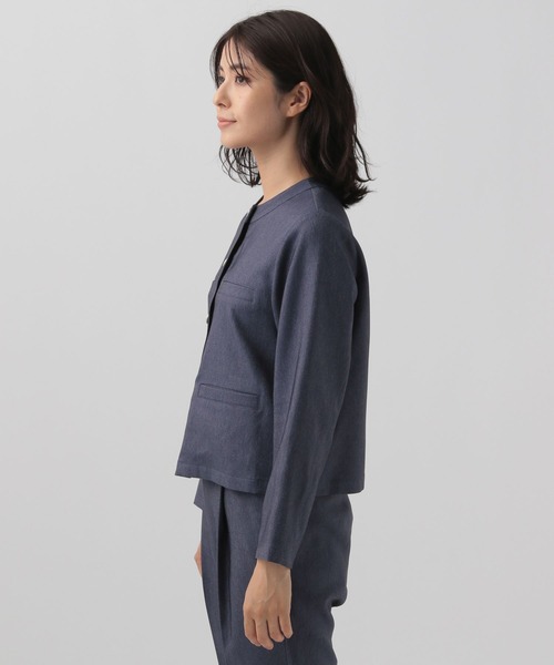 Elura(エルーラ)の「<スタイリスト福田麻琴さんコラボ>大人デニムジャケット/143163(デニムジャケット・レディース・ネイビー・LARGE/MEDIUM)」の12枚目の写真