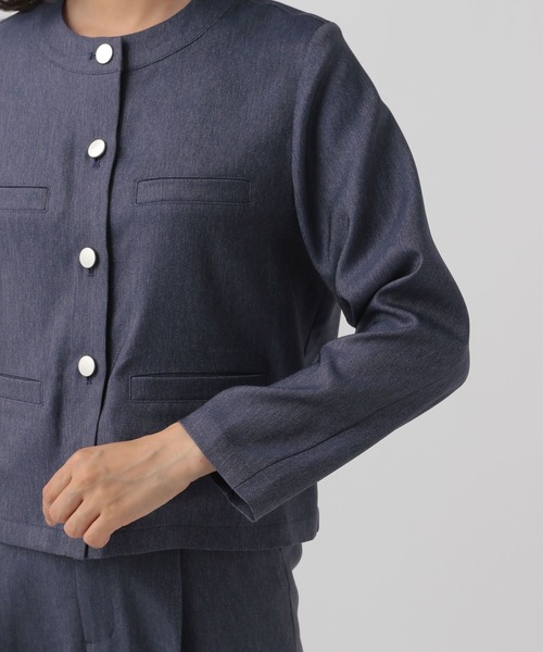 Elura(エルーラ)の「<スタイリスト福田麻琴さんコラボ>大人デニムジャケット/143163(デニムジャケット・レディース・ネイビー・LARGE/MEDIUM)」の15枚目の写真