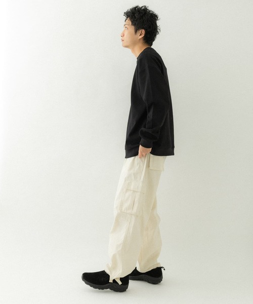 EKAL（エカル）の「『吸水速乾/UVカット』AIR FLEX サーマルロングスリーブTシャツ（Tシャツ/カットソー・メンズ・マスタード/ブラック/ホワイト・MEDIUM/LARGE）」の14枚目の写真