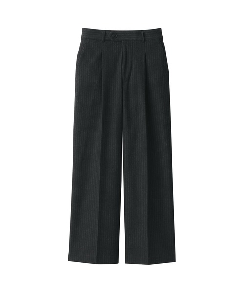 無印良品（ムジルシリョウヒン）の「婦人　ストレッチ起毛タックワイドパンツ（その他パンツ・レディース・ブラック系3/ベージュ/ブラック/グレー・XL/L/M/S）」の18枚目の写真