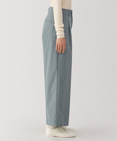 無印良品（ムジルシリョウヒン）の「婦人　ストレッチ起毛タックワイドパンツ（その他パンツ・レディース・ブラック系3/ベージュ/ブラック/グレー・XL/L/M/S）」の21枚目の写真