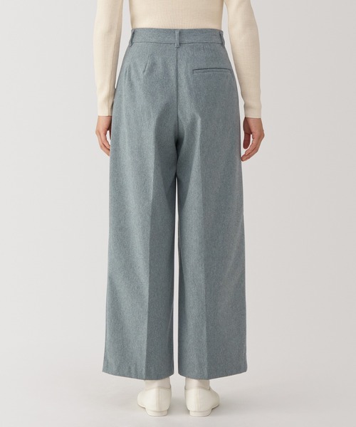 無印良品（ムジルシリョウヒン）の「婦人　ストレッチ起毛タックワイドパンツ（その他パンツ・レディース・ブラック系3/ベージュ/ブラック/グレー・XL/L/M/S）」の22枚目の写真