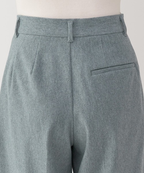 無印良品（ムジルシリョウヒン）の「婦人　ストレッチ起毛タックワイドパンツ（その他パンツ・レディース・ブラック系3/ベージュ/ブラック/グレー・XL/L/M/S）」の12枚目の写真