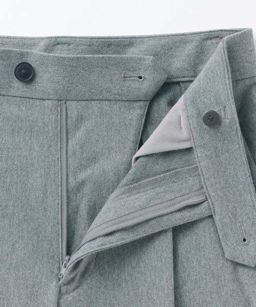 無印良品（ムジルシリョウヒン）の「婦人　ストレッチ起毛タックワイドパンツ（その他パンツ・レディース・ブラック系3/ベージュ/ブラック/グレー・XL/L/M/S）」の13枚目の写真