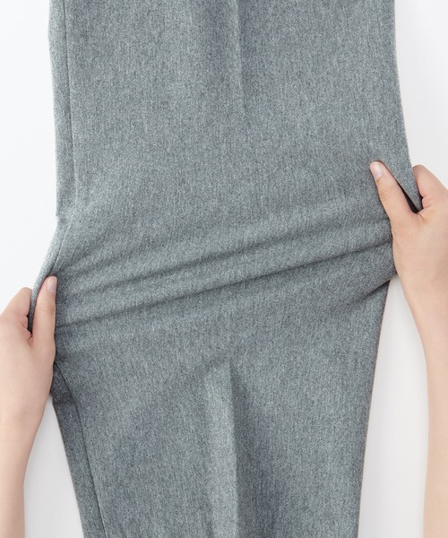 無印良品（ムジルシリョウヒン）の「婦人　ストレッチ起毛タックワイドパンツ（その他パンツ・レディース・ブラック系3/ベージュ/ブラック/グレー・XL/L/M/S）」の16枚目の写真