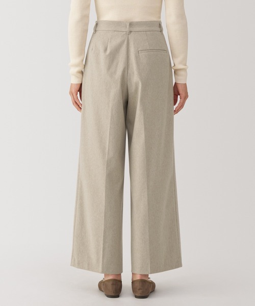 セール】婦人 ストレッチ起毛タックワイドパンツ（その他パンツ