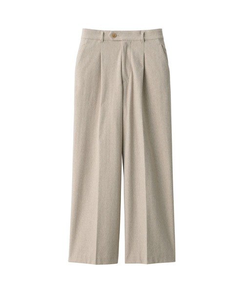 無印良品（ムジルシリョウヒン）の「婦人　ストレッチ起毛タックワイドパンツ（その他パンツ・レディース・ブラック系3/ベージュ/ブラック/グレー・XL/L/M/S）」の11枚目の写真