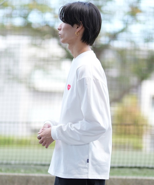 POLeR(ポーラー)の「【ムラサキスポーツ限定】POLER/ポーラー ロンT/長袖 ビックシルエット 刺繍ロゴ 吸汗速乾 249MCV0049(Tシャツ/カットソー・メンズ・ホワイト/グレー/ブラック・XL/L/M)」の7枚目の写真
