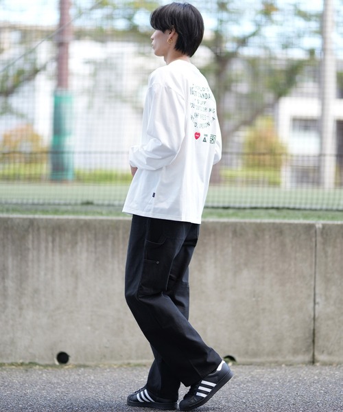 POLeR(ポーラー)の「【ムラサキスポーツ限定】POLER/ポーラー ロンT/長袖 ビックシルエット 刺繍ロゴ 吸汗速乾 249MCV0049(Tシャツ/カットソー・メンズ・ホワイト/グレー/ブラック・XL/L/M)」の11枚目の写真