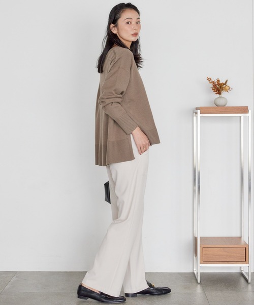 AMERICAN HOLIC(アメリカンホリック)の「バイパチサイドスリットニットプルオーバー(ニット/セーター・レディース・ライトグレー系2/レッド/グリーン/モカ/イエロー/アイボリー/ブラック/ブルー・M/L)」の18枚目の写真