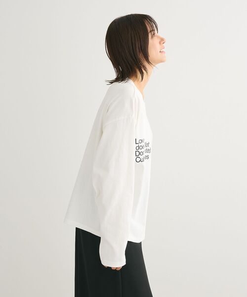 ELENCARE DUE(エレンカーレデュエ)の「・ELENCARE DUE 2ロゴptロンTEE(Tシャツ/カットソー・レディース・ブルー/オフホワイト/杢グレー/ブラック・FREE)」の8枚目の写真