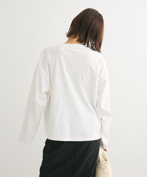 ELENCARE DUE(エレンカーレデュエ)の「・ELENCARE DUE 2ロゴptロンTEE(Tシャツ/カットソー・レディース・ブルー/オフホワイト/杢グレー/ブラック・FREE)」の9枚目の写真