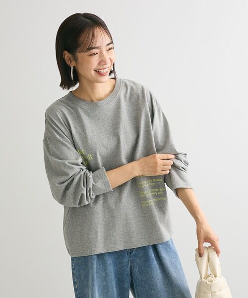 ELENCARE DUE(エレンカーレデュエ)の「・ELENCARE DUE 2ロゴptロンTEE(Tシャツ/カットソー・レディース・ブルー/オフホワイト/杢グレー/ブラック・FREE)」の17枚目の写真