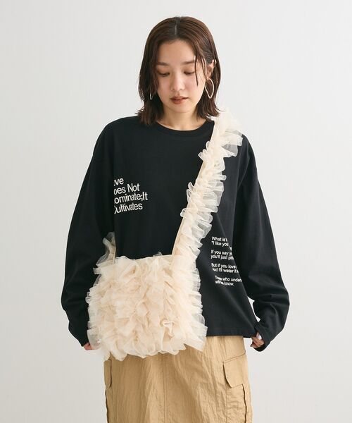 ELENCARE DUE(エレンカーレデュエ)の「・ELENCARE DUE 2ロゴptロンTEE(Tシャツ/カットソー・レディース・ブルー/オフホワイト/杢グレー/ブラック・FREE)」の22枚目の写真