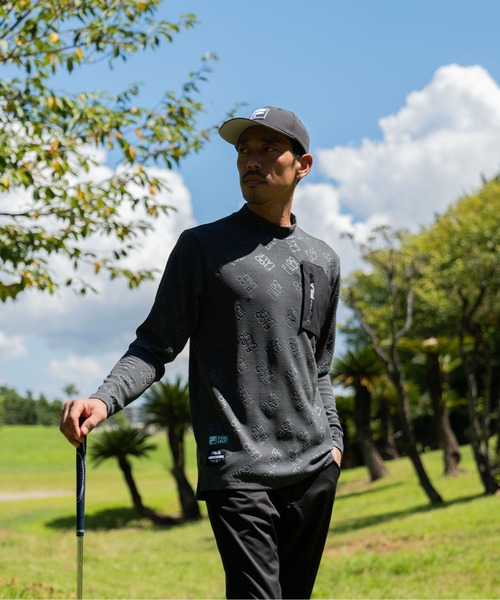 セール】【FILA GOLF/フィラゴルフ】モックネック長袖シャツ ゴルフ
