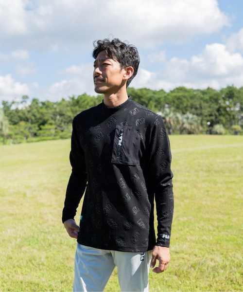 【セール】【FILA GOLF/フィラゴルフ】モックネック長袖シャツ ゴルフ（シャツ/ブラウス）｜FILA GOLF（フィラゴルフ ）