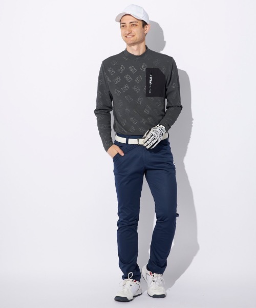 セール】【FILA GOLF/フィラゴルフ】モックネック長袖シャツ ゴルフ