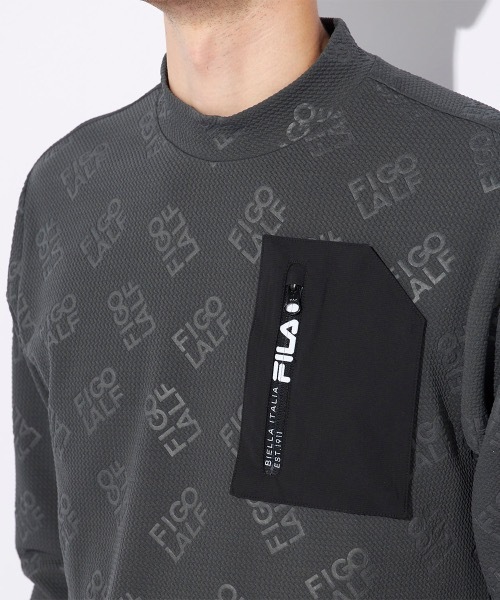 FILA GOLF(フィラゴルフ )の「【FILA GOLF/フィラゴルフ】モックネック長袖シャツ ゴルフ(シャツ/ブラウス・メンズ・ダークグレー/ブラック・LARGE/X-LARGE/XX-LARGE/MEDIUM)」の10枚目の写真