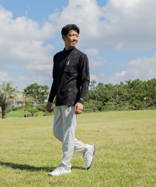 FILA GOLF(フィラゴルフ )の「【FILA GOLF/フィラゴルフ】モックネック長袖シャツ ゴルフ(シャツ/ブラウス・メンズ・ダークグレー/ブラック・LARGE/X-LARGE/XX-LARGE/MEDIUM)」の19枚目の写真