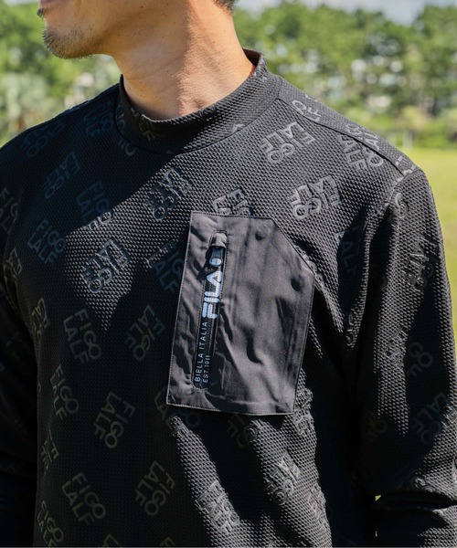 セール】【FILA GOLF/フィラゴルフ】モックネック長袖シャツ ゴルフ