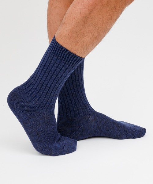 rasox(ラソックス)の「rasox(ラソックス)/ カラーラメ・リブクルー(ソックス/靴下・レディース・ネイビー/ピンク/チャコールグレー/ブラック・LARGE/MEDIUM/SMALL)」の11枚目の写真