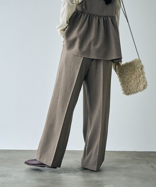 coen（コーエン）の「【そうコレ! 】ウールライクキャミソールセットアップ（サロペット/オーバーオール・レディース・ブラック/モカ/ベージュ・L/M）」の13枚目の写真