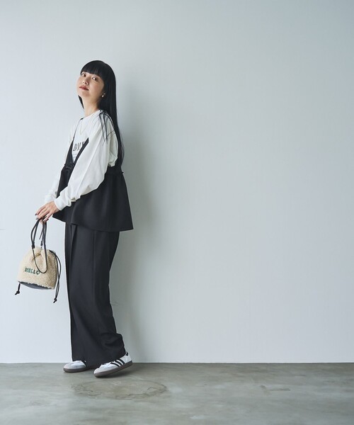 coen（コーエン）の「【そうコレ! 】ウールライクキャミソールセットアップ（サロペット/オーバーオール・レディース・ブラック/モカ/ベージュ・L/M）」の16枚目の写真